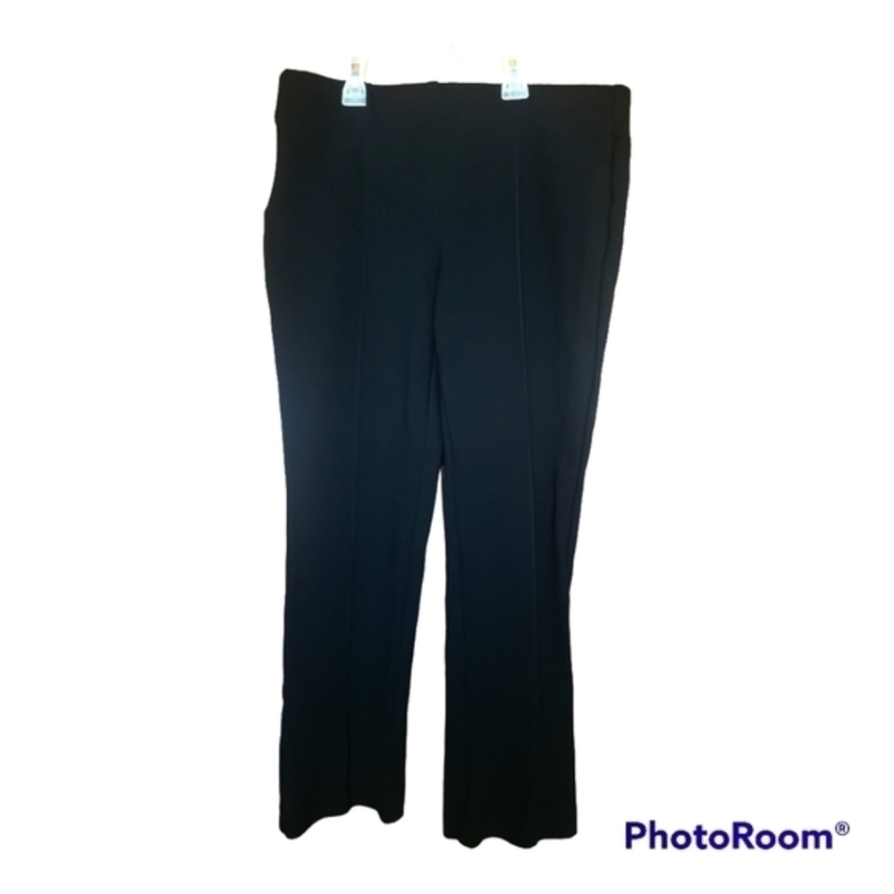 Chico's Pants‎ Women's Sz 0.5 P Straight Leg Black  Flat Front